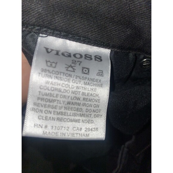 Vigoss Marley Bootcut Black Jeans Size 27 Women's Hem Inseam 25.5 Stretch - Picture 8 of 8
